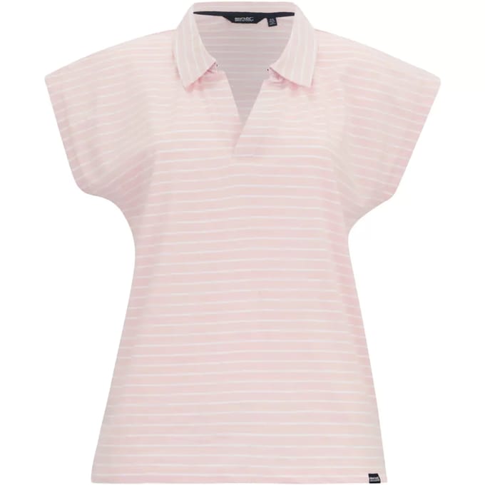 Dames Lorana T-shirt met kraag en korte mouwen