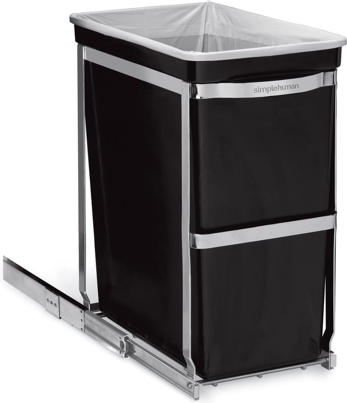 Simplehuman 30L uittrekbare bak, zware stalen frame