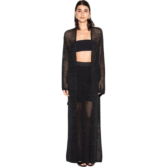 Cardigan vrouw Akep punt netto luxe