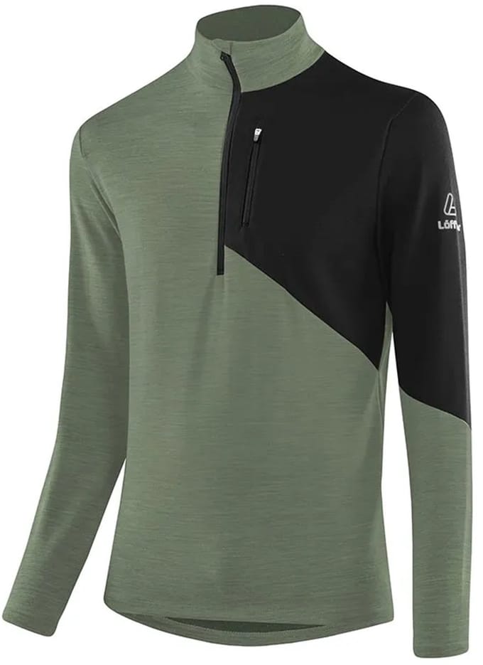 Loeffler Block Transtex® Merino Lange Mouwen Basislaag Groen 52 Man