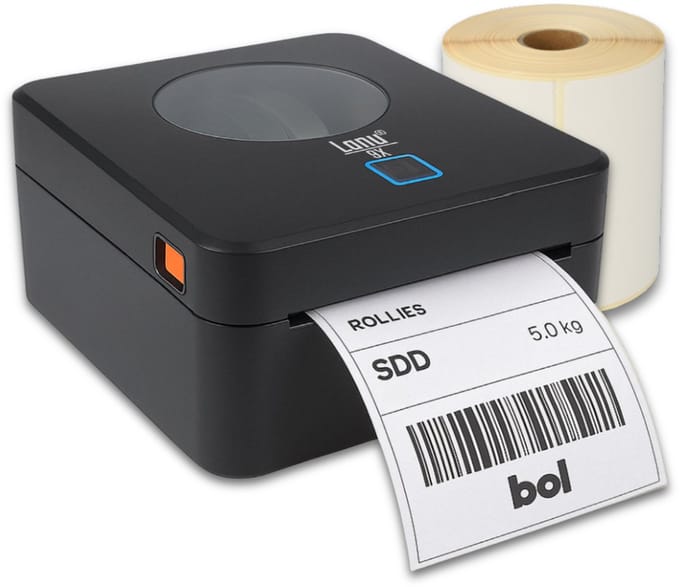 Labelprinter 9X - Bluetooth & USB Verbinding - Labelmaker - Thermische Printer - Verzendlabel Printer PostNL & DHL – Incl. Verzendetiketten