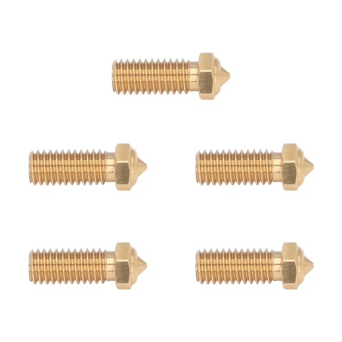 5 STKS 3D Printer Messing Mondstuk 0.4mm Extruder Mondstuk voor QIDI X Max3 Smart3 Plus3 beige