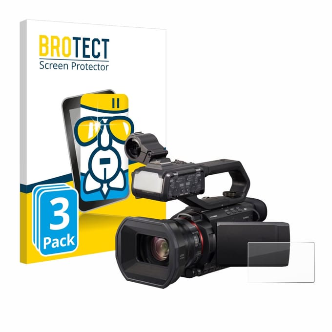 Screenprotector 3 Stuks voor Panasonic HC-X1500 Beschermglas transparant