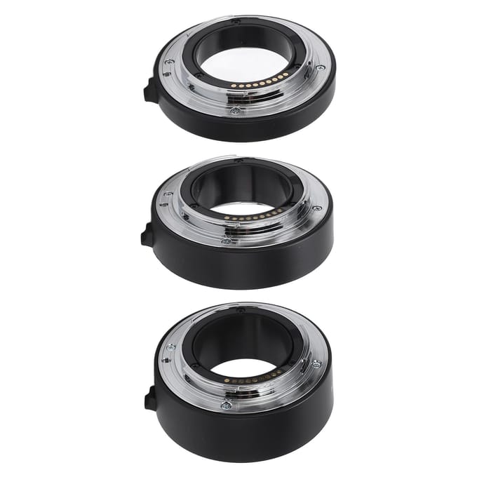 Autofocus Macro Verlengbuis Ringenset Lensadapter 10mm 16mm 21mm voor EOS M Mount Camera gray