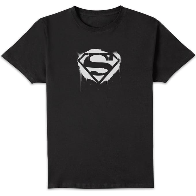 Justice League Graffiti Superman Men's T-Shirt - Black - M