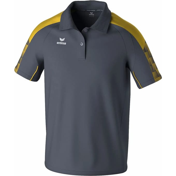 Erima Evo Star Polo Heren - Grijs / Geel | Maat: S
