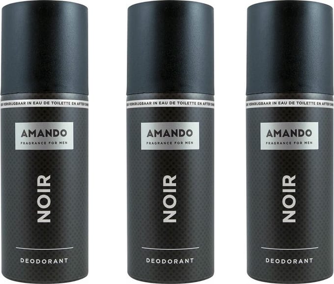 Amando Noir Deodorant Spray 150 ml - Voordeelverpakking 3 stuks