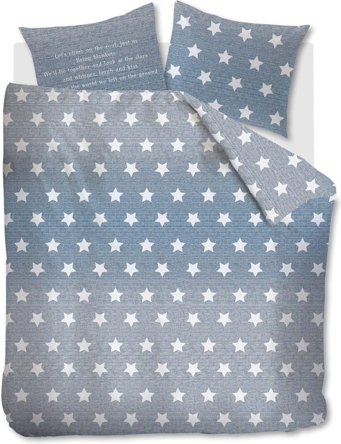 AHWM Starry Sky Dekbedovertrek - Lits-jumeaux - 240x200/220 cm - Blue