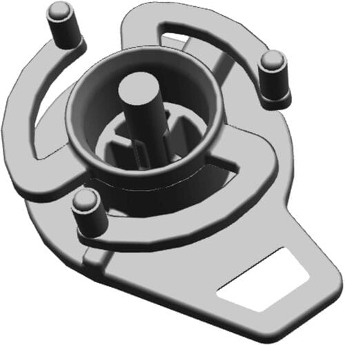 AEG knop, rond, aan/uit, Ruby 140201220013