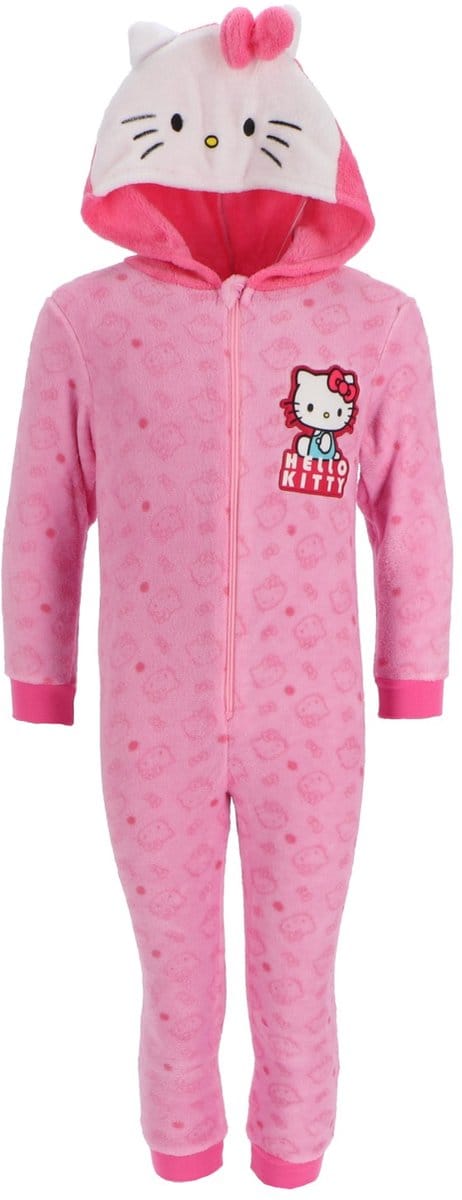 Hello Kitty Onesie - Maat 98/104 - Polyester - Pyjama - Roze