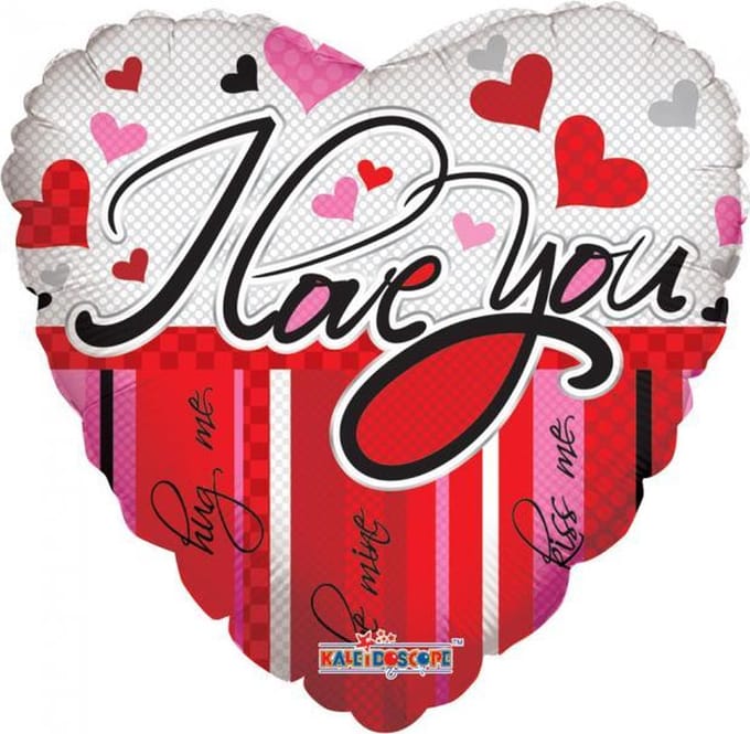 Wefiesta - Folieballon Hart Love Lines and Hearts