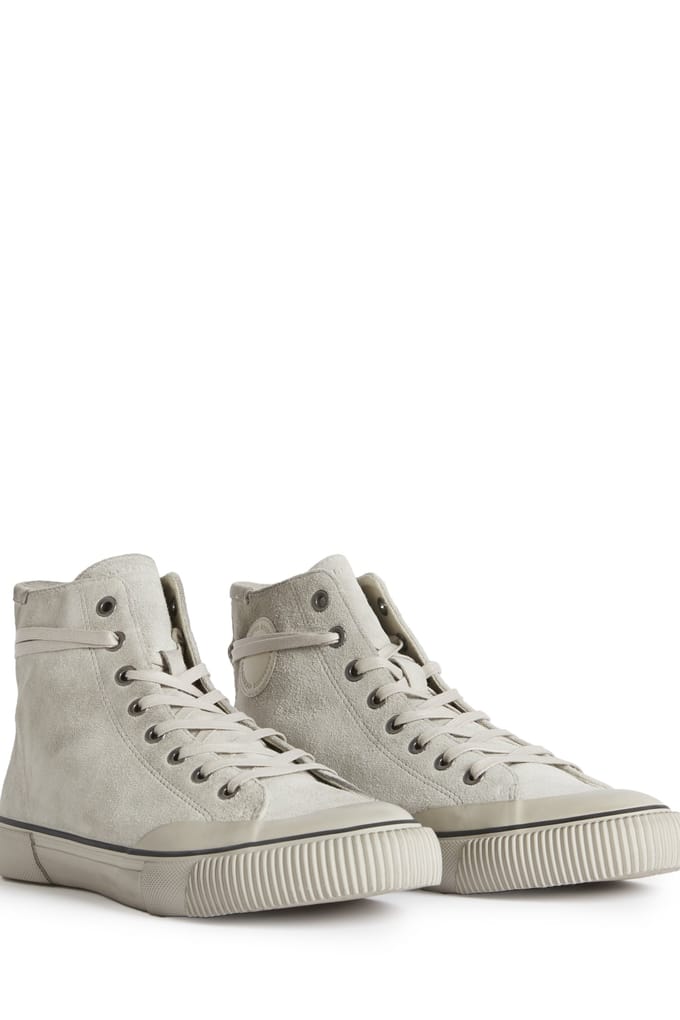 AllSaints Dumont High Top Chalk White Taglia: 45 | Sneakers Outlet | Uomo | Bianco