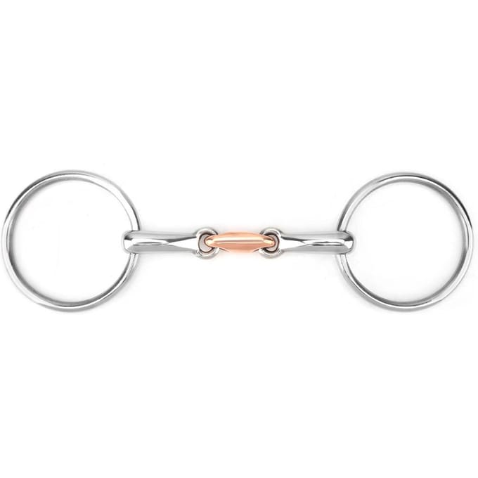 Roestvrij Staal Dikte Bit Losse Mond Bit Roller voor Paard 11.5cm white