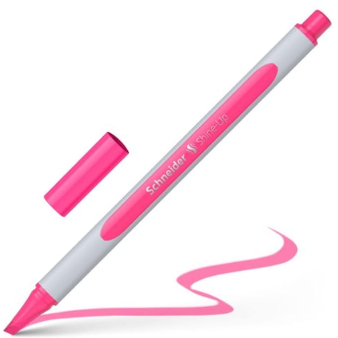 Schneider tekstmarker - Shine-Up - roze - markeerstift - S-112009