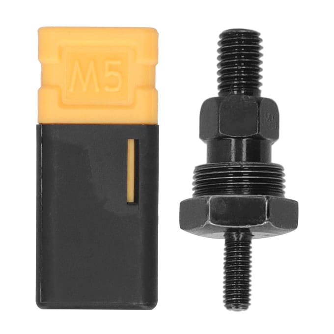 M5 Handmatige Moernietpistool Tips Gelegeerd Staal Doorn en Neusstuk Onderdelen Accessoire black