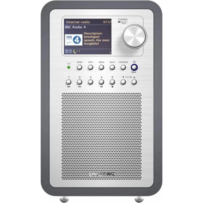 Sangean WFR-70 (SmartLink 1) Internetradio DAB+, VHF (FM), Internet AUX, USB, Internetradio Spotify, Geschikt voor DLNA Grijs