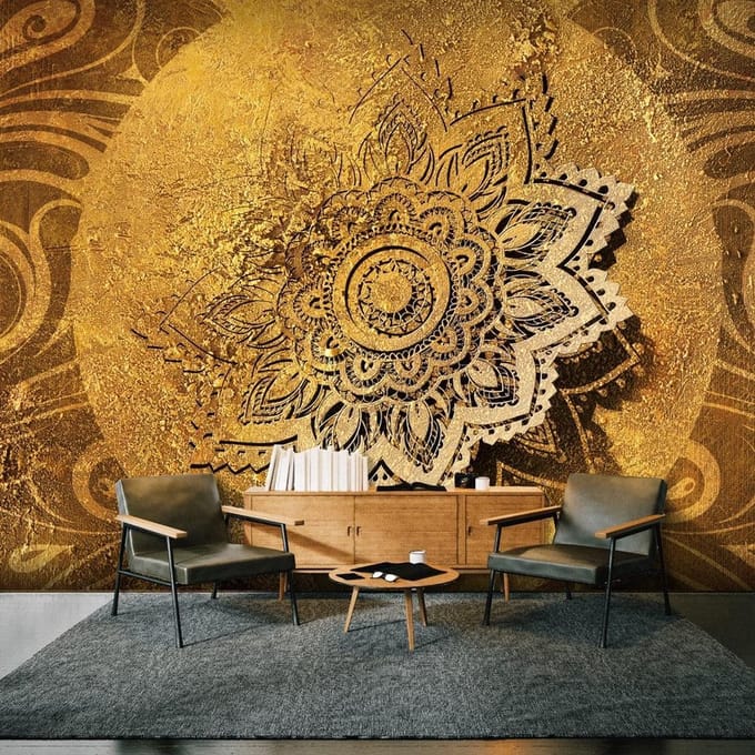 Fotobehang XXL - Golden Illumination II
