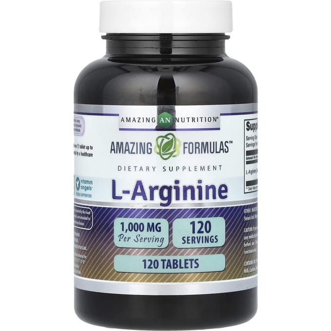Amazing Nutrition, l-arginine, 1 000 mg, 120 comprimés