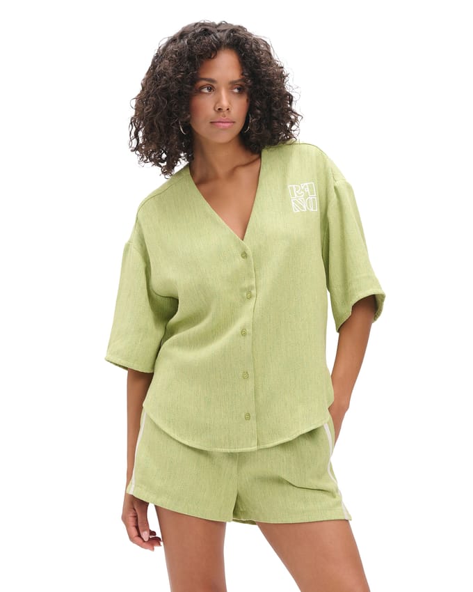 Refined Department Blouse Bennie Oversized Baseball R2603959932 706 Matcha Dames Maat - S