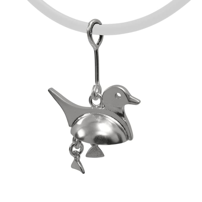 AuBor ®. Hanger. Zilver. De eend.