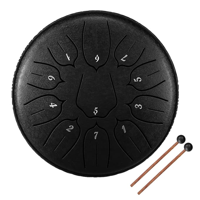 6 inch 11-Tone Steel Tongue Drum Handpan Drums met drumstokken Percussie Muziekinstrumenten paars