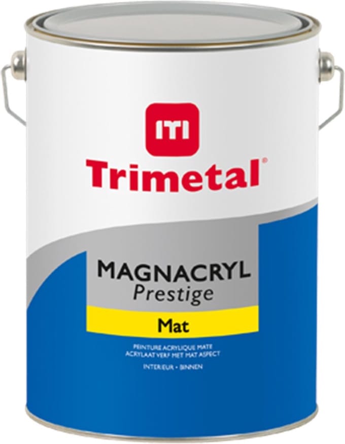 Trimetal Magnacryl Prestige Mat - 5 l - 10 m²/l - Wit - Afwerkingslaag