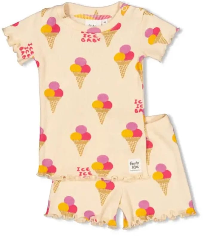 Feetje Shortama Isa Icecream - Maat 68