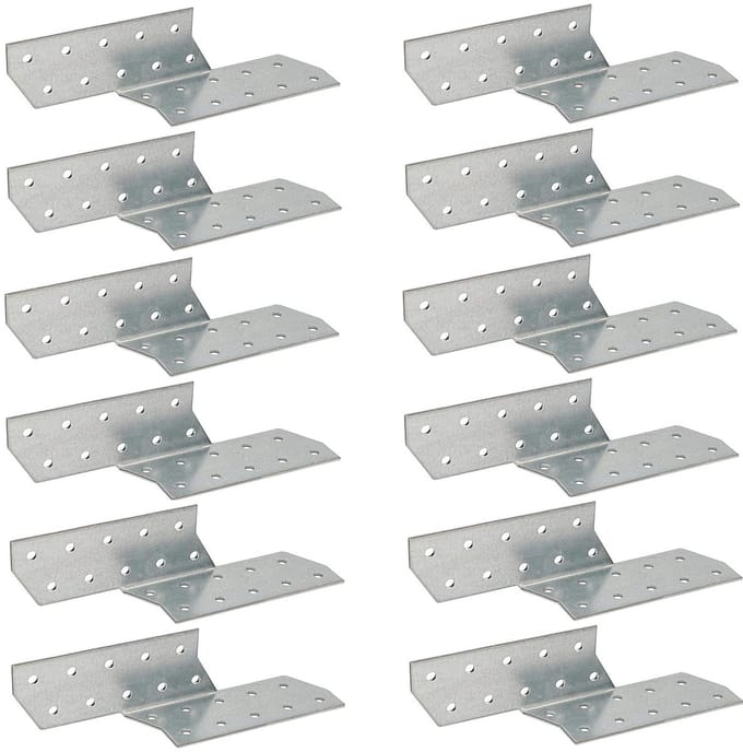 Spanankers Set - Houten Connectoren - Constructie Versterken - Verzinkt Staal - 170 x 40 mm - Zilver