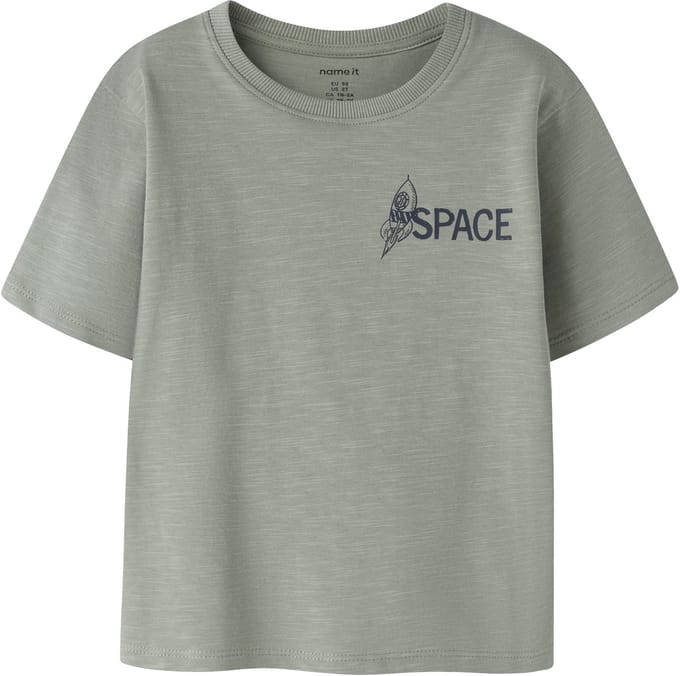 NAME IT - NMMDIB SS NREG TOP BOX - Jongens - T-shirts - groen - maat 92