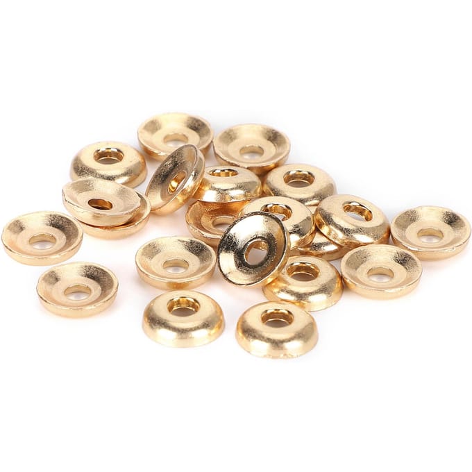 200 Pièces Anneau à Vis Broche Connecteur de Pendentif Coupe Perle DIY Accessoires de Bijoux Faits Main beige