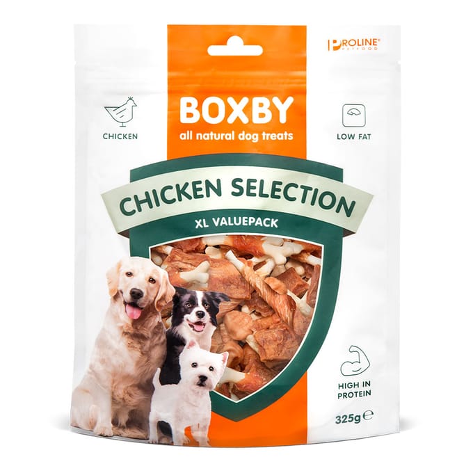 Boxby Chicken Selection - Hondensnacks - Kip 325 g