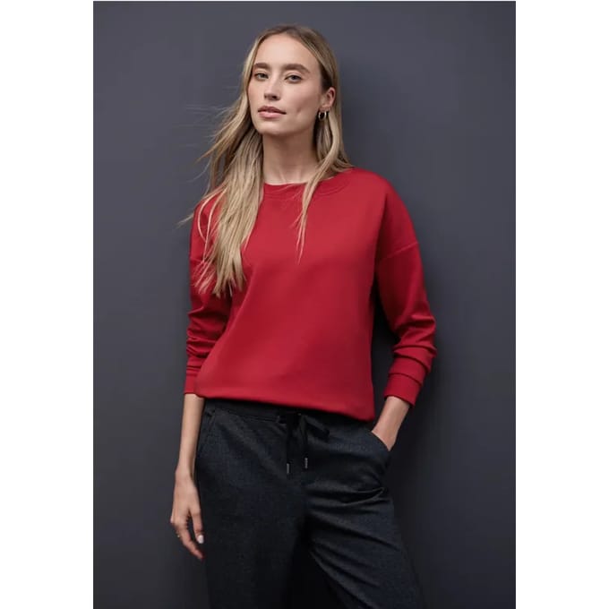 Shirt met geribd detail