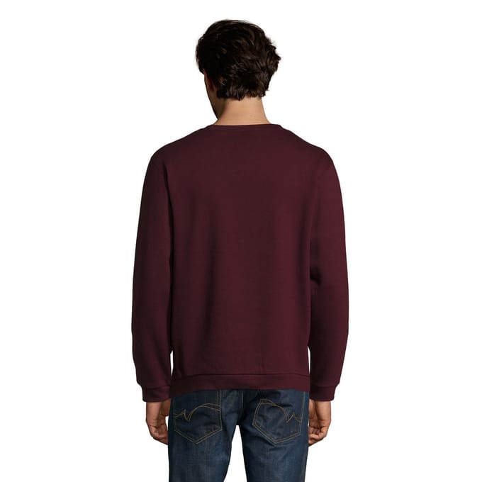 SOLS Heren Spider Ronde Hals Sweatshirt (Ossenbloed)