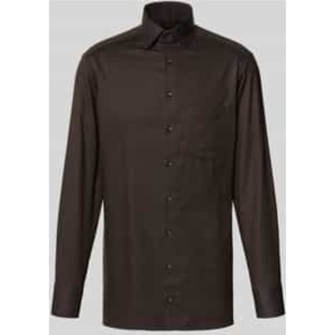 Modern fit zakelijk overhemd met kentkraag