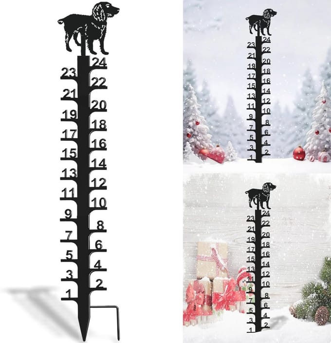 24 inch sneeuwmeter - winter sneeuwdiepte maatstaaf voor tuin en gazon