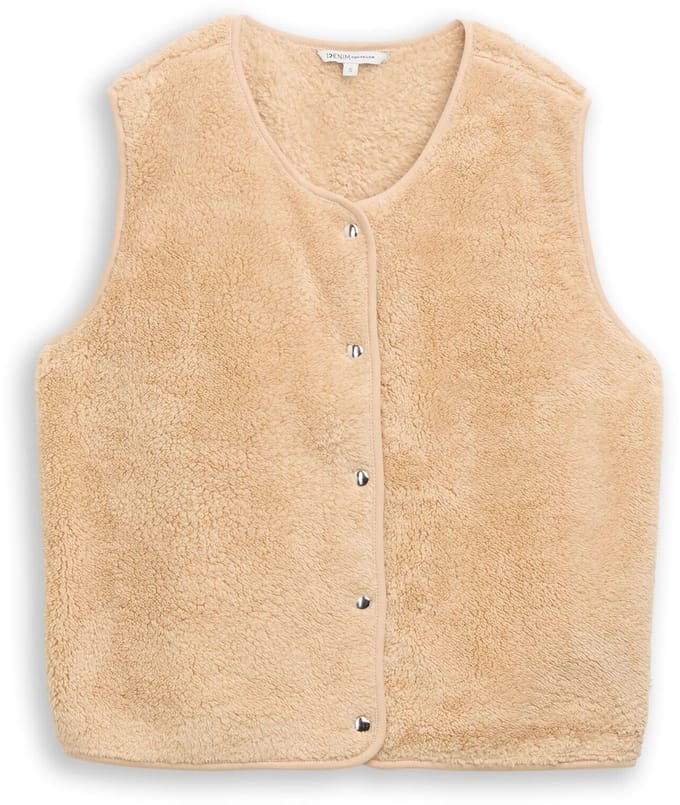 Teddy Mouwloze Vest Dames Tom Tailor Denim