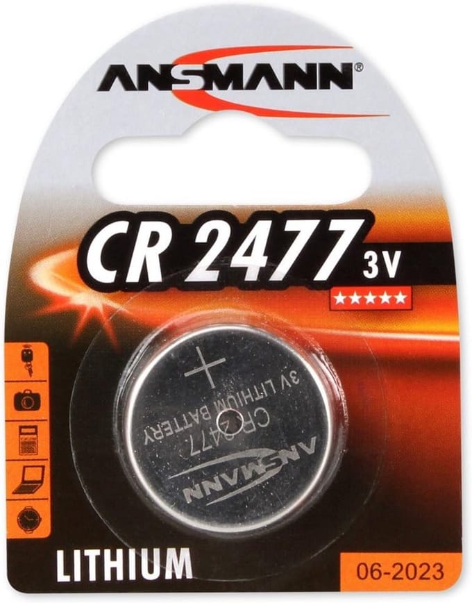 Knoopcellithiumbatterij CR 2477 - 10 Stuks - 3V