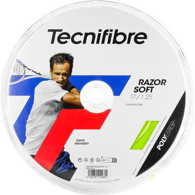 Tecnifibre Razor Soft 200m Rol Snaren-Limoen