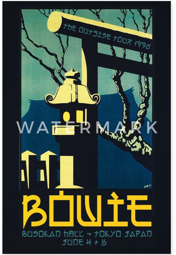 David Bowie Poster The Outside Tour 1996 Poster 60x90 cm