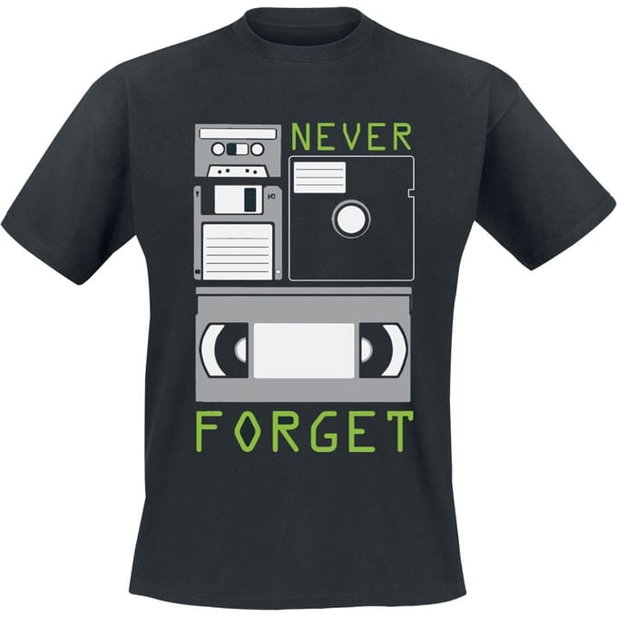 Sprüche - Fun T-shirt - Never Forget - M tot 3XL - voor Mannen - zwart