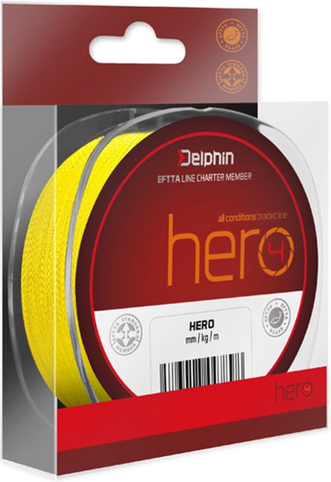 Gevlochten lijn - Delphin - Hero - 4 Braid - 300meter - 0.18mm