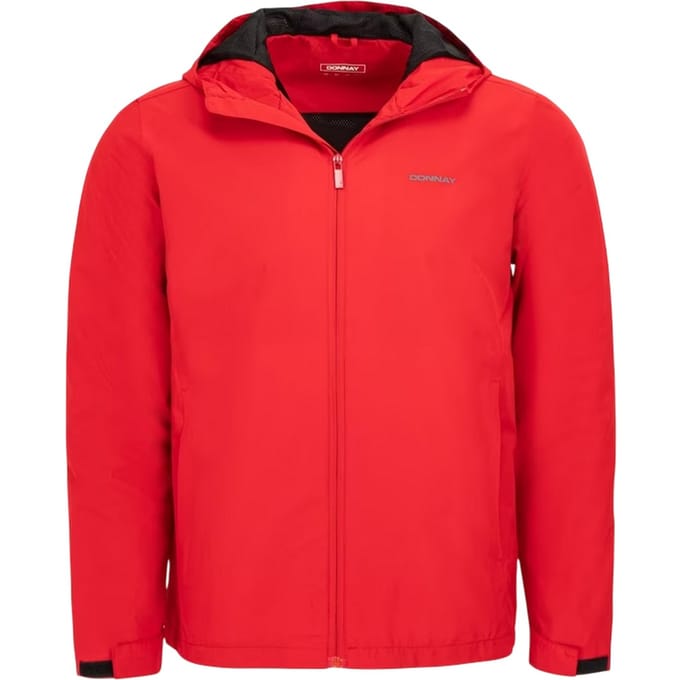 Donnay Heren Lichtgewicht Jas met Capuchon (Rood)