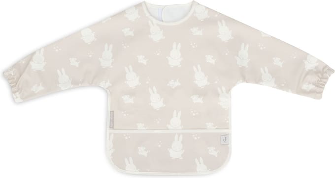 Jollein x Nijntje Slab Waterproof Met Mouw Miffy&Snuffy - Nougat