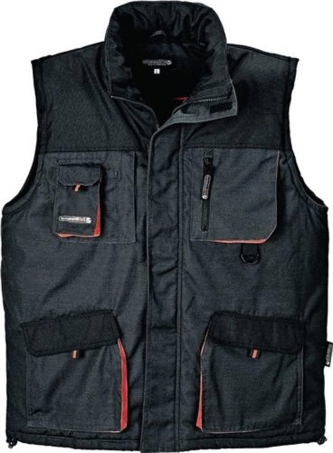 Terratrend Bodywarmer 4300 - 6310 Grijs/Oranje - M