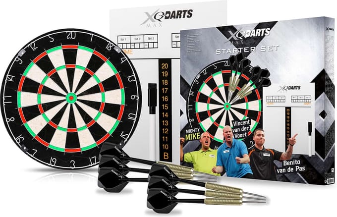 XQ Max Darts - Dartbord Compleet Met Dartpijlen En Schrijfbord
