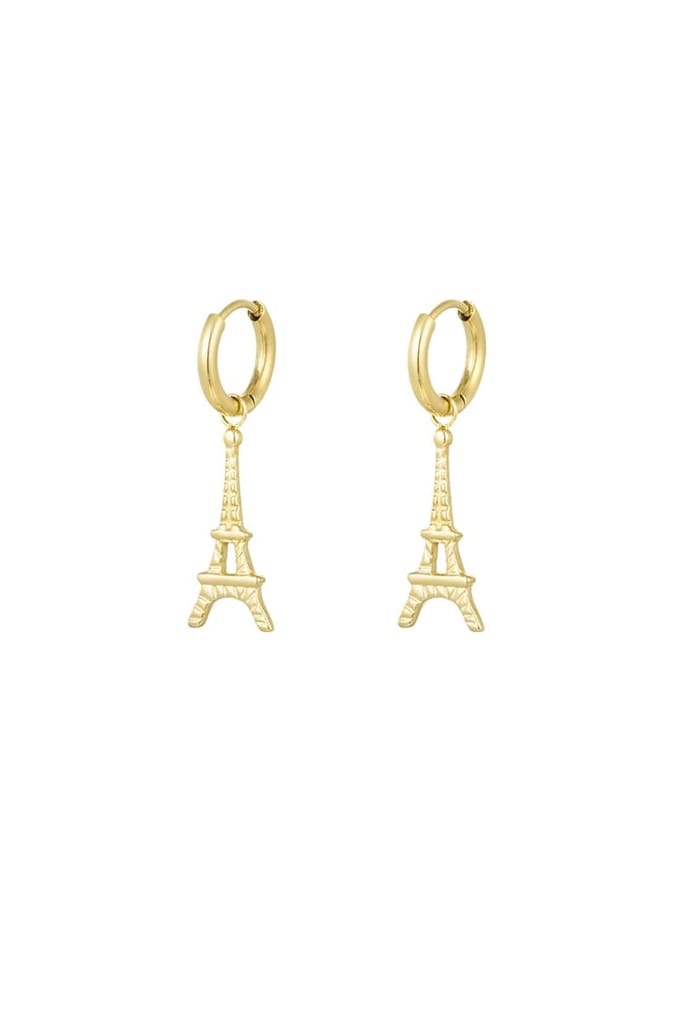Eiffel toren oorbellen - Goudkleur