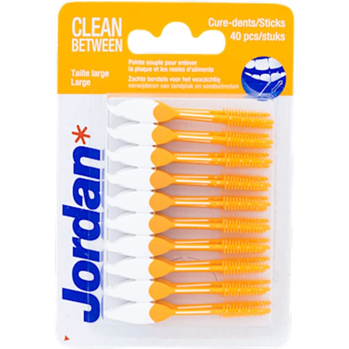Jordan - Clean Between Sticks - Tandenstokers - Large - 40 Stokers