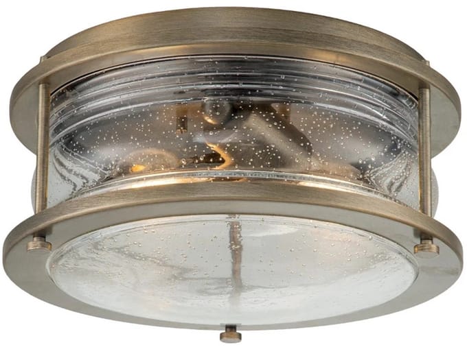 Kichler LED Plafond Buitenlamp Ashland Bay | 1X E27 Max 60W | IP44 | Dimbaar | Burnished Bronze