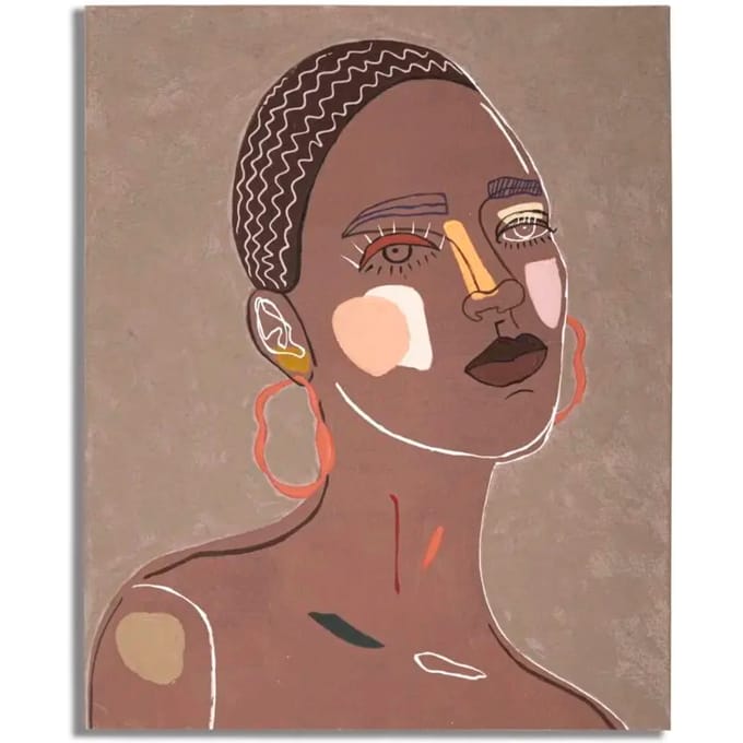 Wanddecoratie schilderij op doek Mauro Ferretti Tribal A