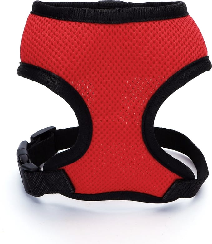 Nobleza Hondentuigje - Honden borsttuigje - Mesh - gevoerd - M - Rood